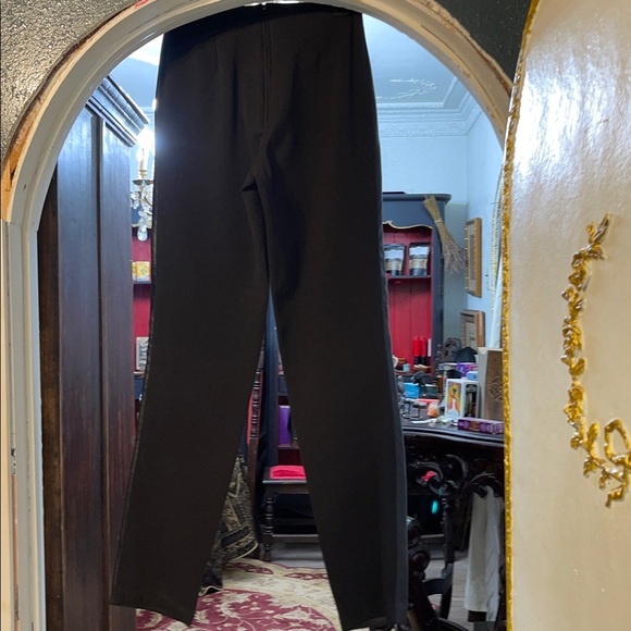 Vintage J. Harris Black Leather Front Pants Size 6 - Picture 3 of 6